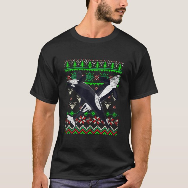 Camiseta Baleia Assassina de Natal Feia (Frente)