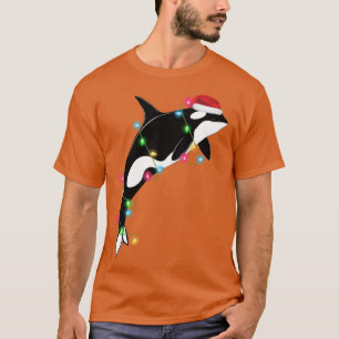 Camiseta Baleia Assassina de Orca Engraçada Santa Hábito Ma