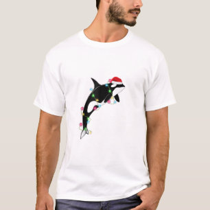 Camiseta Baleia Assassina de Orca Engraçada Santa Hábito Ma