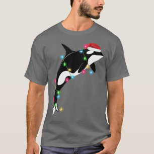 Camiseta Baleia Assassina de Orca Engraçada Santa Hábito Ma
