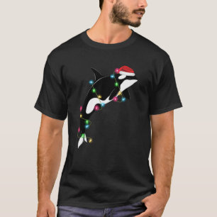 Camiseta Baleia Assassina de Orca Engraçada Santa Hábito Ma