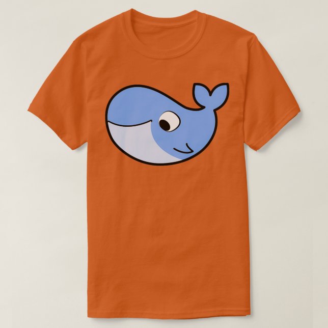 Camiseta Baleia azul 54 4 (Frente do Design)