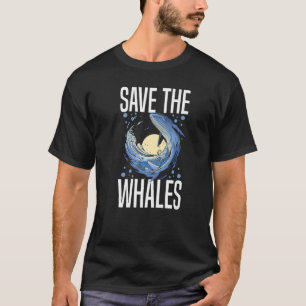 Camiseta Baleia Azul Baleia-Vazia Baleias-dorso Citam Anima