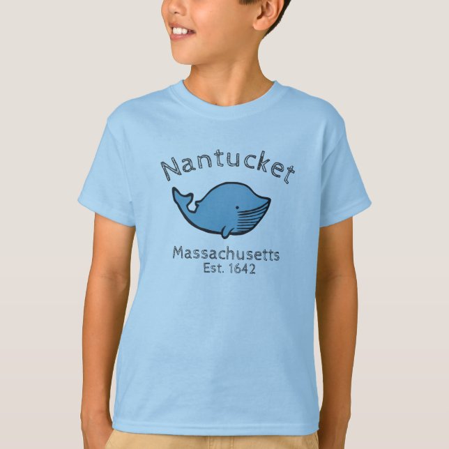 Camiseta Baleia azul de Nantucket (Frente)