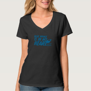 Camiseta Baleia Azul Está No Meu Coração Animais Do Mar Pro