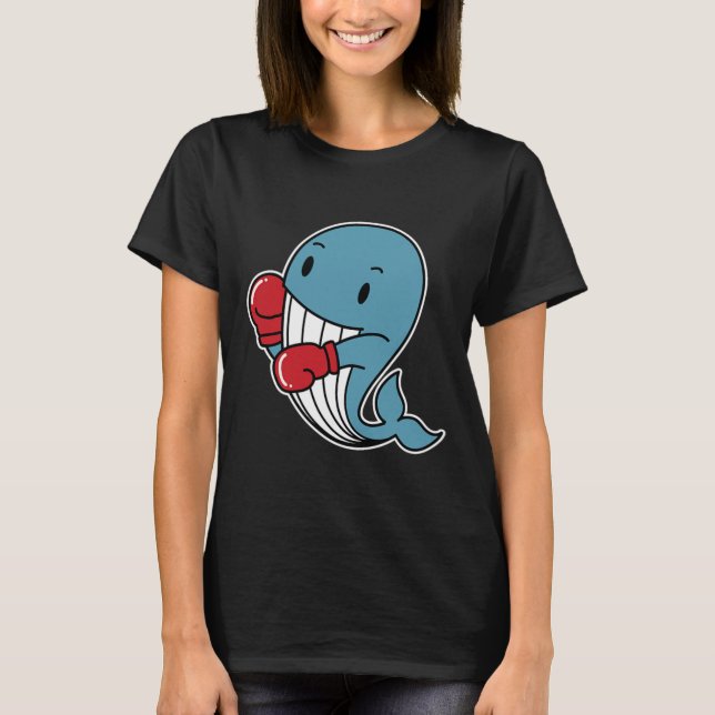 Camiseta Baleia Azul Faz Boxing (Frente)
