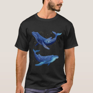 Camiseta Baleia Azul Mamífero Arte Mar Oceano Animal Jubart