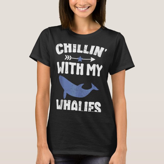 Camiseta Baleia azul observando cetáceos 1 (Frente)
