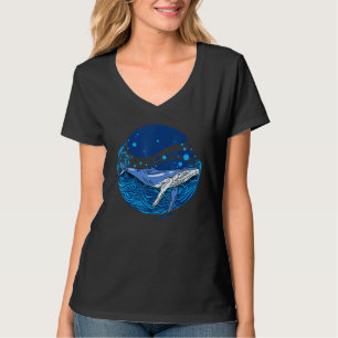 Camiseta Baleia Azul, Oceano Oceânico, Peixes Cujo Pé