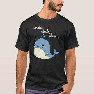 Camiseta Baleia, baleia, baleia Piada de Animal Marinho Fof