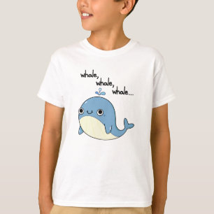 Camiseta Baleia, baleia, baleia Pun com Animal Marinho Fofo