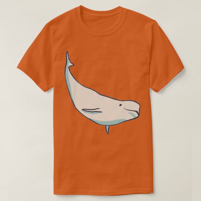 Camiseta Baleia Beluga 5 (Frente do Design)