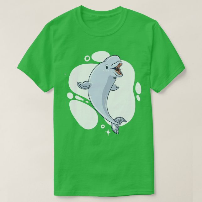 Camiseta baleia beluga 9 (Frente do Design)