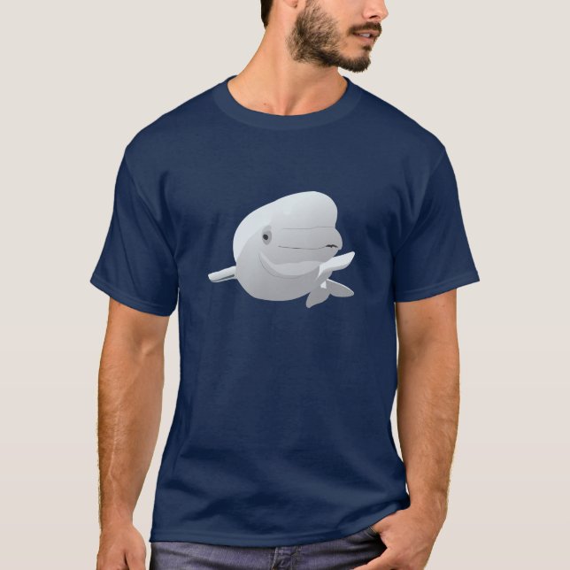 Camiseta Baleia Beluga Amiga (Frente)