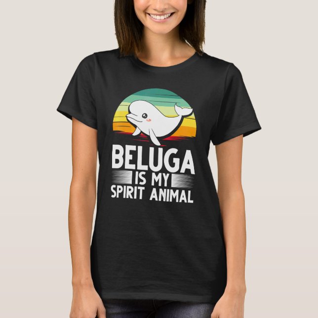 Camiseta Baleia Beluga - Animais 3 (Frente)
