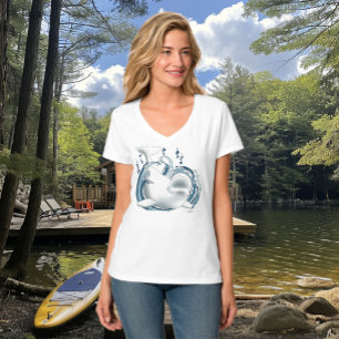 Camiseta Baleia Beluga Azul
