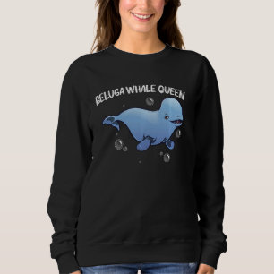 Camiseta Baleia Beluga Legal Para Mulheres Mãe Orca Baleias