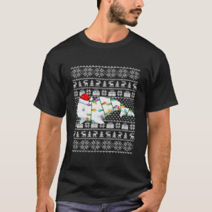 Camiseta Baleia Beluga Papai Noel Feia Baleia Beluga
