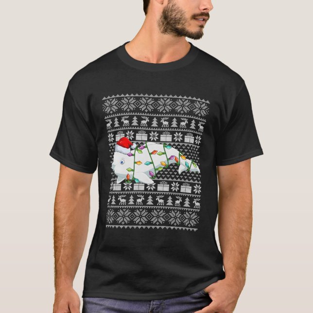 Camiseta Baleia Beluga Papais noeis Ugly Beluga (Frente)