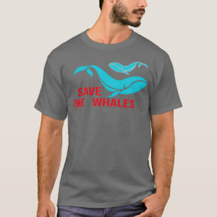 Camiseta Baleia Caça Protesto Salva Baleias Para Baleia