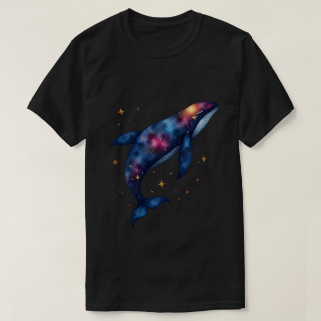 Camiseta Baleia Cósmica (Frente do Design)