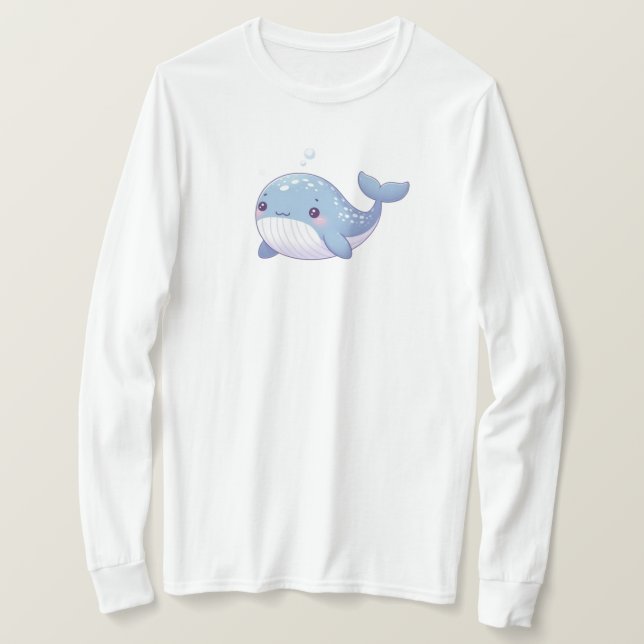 Camiseta Baleia costeira/náutica (Frente do Design)