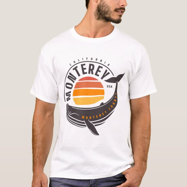 Camiseta Baleia da Califórnia em Monterey (Frente)