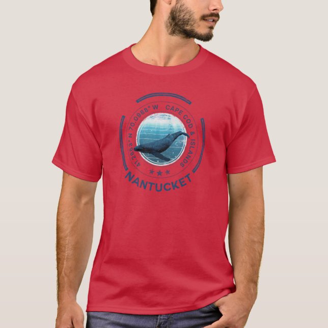Camiseta Baleia da Ilha de Nantucket (Frente)