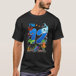 Camiseta Baleia de 12 anos de idade, bois de aniversário