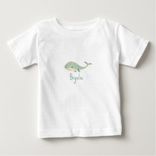 Camiseta Baleia de água PERSONALIZADA, com uma só peça