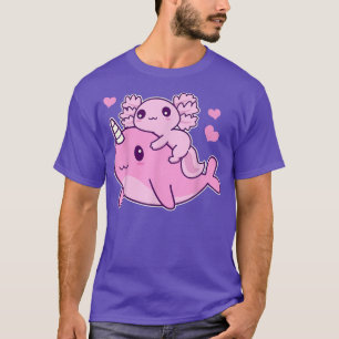 Camiseta Baleia De Animes E De Animais Narrais, Cute Kawaii