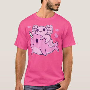 Camiseta Baleia De Animes E De Animais Narrais, Cute Kawaii