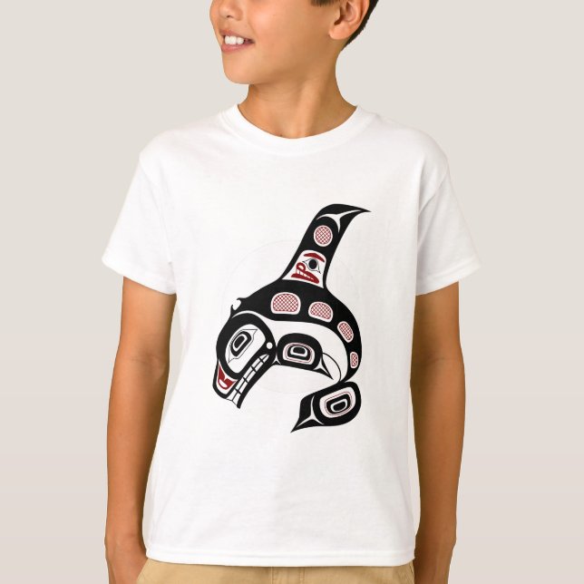 Camiseta Baleia de assassino noroeste da arte do Haida da (Frente)