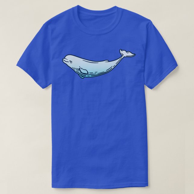 Camiseta Baleia de Beluga 10 (Frente do Design)