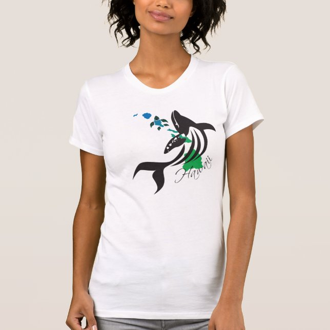 Camiseta Baleia de Havaí e ilhas 400 de Havaí (Frente)