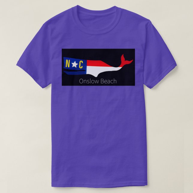 Camiseta Baleia de praia lenta (Frente do Design)