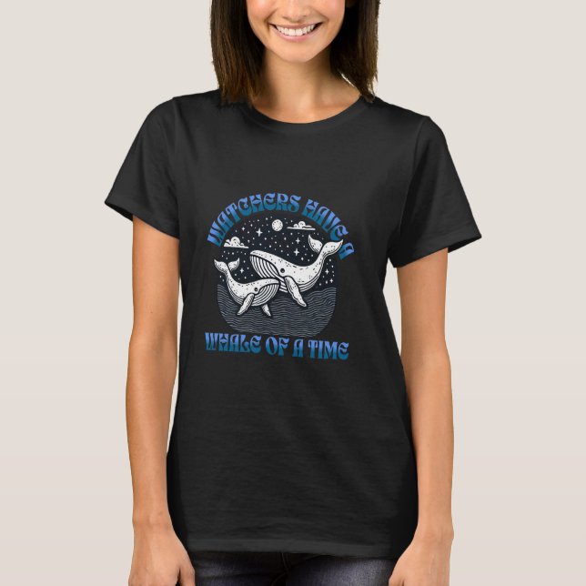 Camiseta Baleia de Relógios de Baleia do Tempo (Frente)