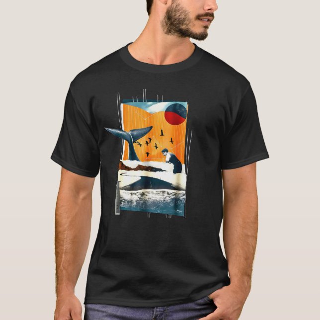 Camiseta Baleia de um Tee Dreamscape - Float Into Fantasy (Frente)