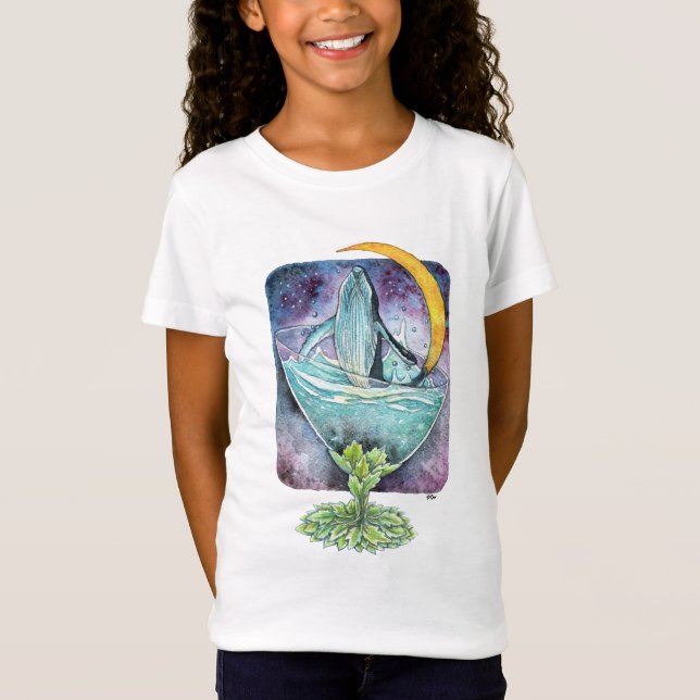 Camiseta Baleia Debaixo Da Lua (Frente)