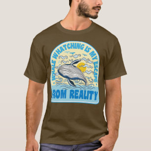 Camiseta Baleia Engraçada Observando Mamíferos do Mar 15
