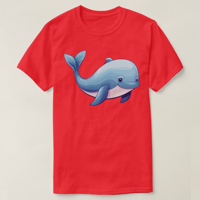 Camiseta Baleia-esperma-bebê 1 (Frente do Design)