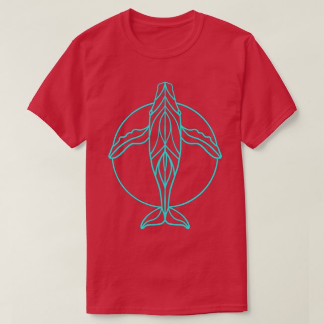 Camiseta Baleia Humpback (Frente do Design)