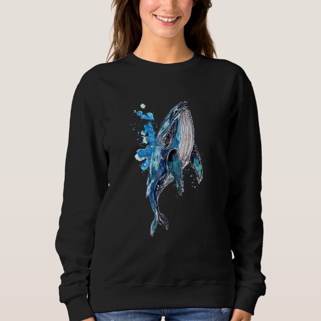 Camiseta Baleia-jubarte azul (Frente)