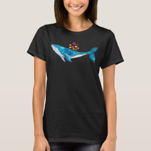 Camiseta Baleia-jubarte Marinha Oceano Natural Azul W
