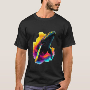 Camiseta Baleia Jubarte Vida Selvagem Natureza Colorida Bal