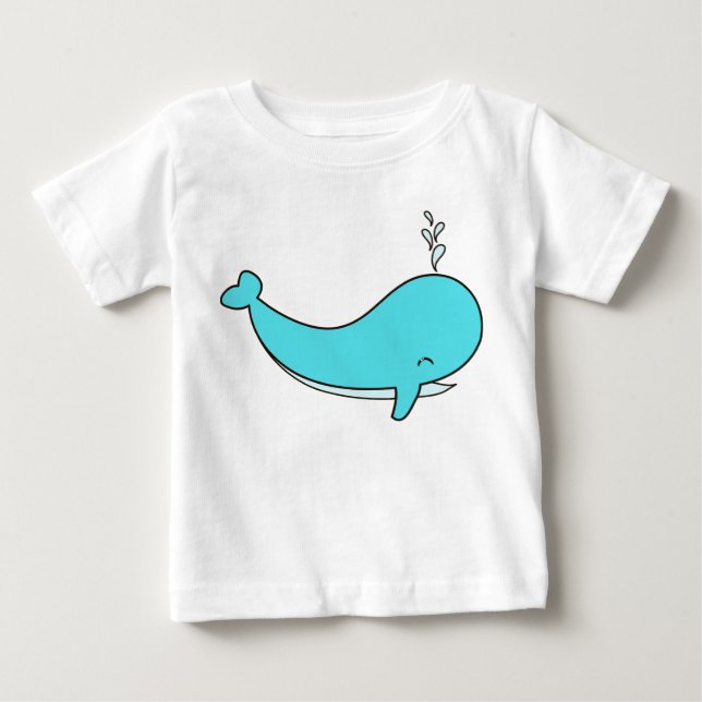Camiseta Baleia, Mar, Água (Frente)