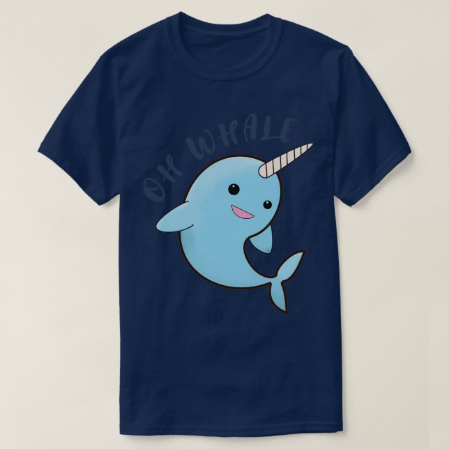 Camiseta Baleia Narwhale (Frente do Design)