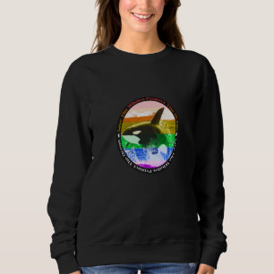 Camiseta Baleia Orca Assassina Arco-Íris Ativista da Terra
