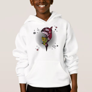 Camiseta Baleia Orca com Urso de Teddy no Espaço Design grá