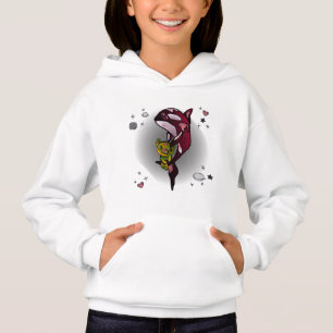 Camiseta Baleia Orca com Urso de Teddy no Espaço Design grá